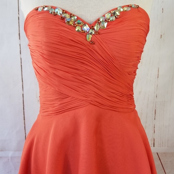 ALYCE PARIS Strapless Hi Low Formal Dress - Picture 2 of 8